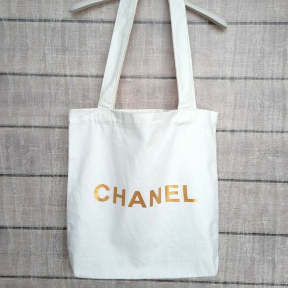 Chanel Tote Canvas Bag Comes with Box